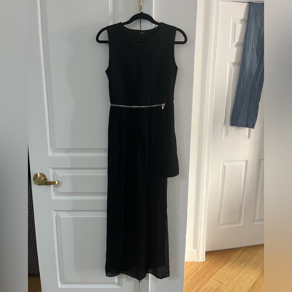 Convertible long/short black dress